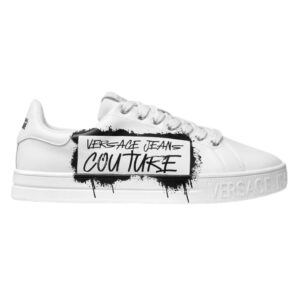 Sneakers Versace Jeans Couture in pelle con logo effetto spray
