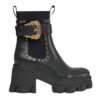 Stivale Versace Jeans Couture con fibbia e borchie in metallo