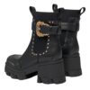 Stivale Versace Jeans Couture con fibbia e borchie in metallo