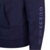 Felpa Guess tinta unita con caapuccio e logo