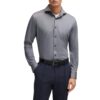 Camicia Hugo Boss slim fit in tessuto elasticizzato