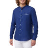 Camicia Harmont & Blaine in lino collo alla coreana e taschino