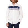 Camicia Harmont & Blaine in cotone con fasce a contrasto