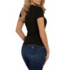 T-shirt Guess logo frontale con strass