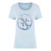 T-shirt Guess logo frontale con strass
