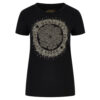 T-shirt Guess stretch logo frontale con borchie