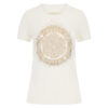 T-shirt Guess stretch logo frontale con borchie