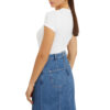 T-shirt Guess stretch logo frontale con borchie