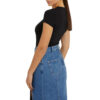 T-shirt Guess stretch logo frontale con borchie