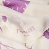 Foulard Twinset Actitude con stampa a fiori e logo