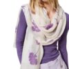 Foulard Twinset Actitude con stampa a fiori e logo
