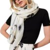 Foulard Twinset Actitude con stampa a fiori e logo