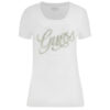 T-shirt Guess logo frontale con strass