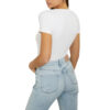 T-shirt Guess logo frontale con strass