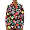 Giacca Moschino Jeans cropped in bull stretch symbol print