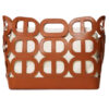 Borsa Twinset shopper lila traforata con oval t