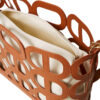 Borsa Twinset shopper lila traforata con oval t