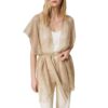 Kimono Twinset Milano a rete con frange