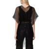 Kimono Twinset Milano a rete con frange