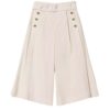 Pantaloni Twinset cropped in popeline