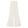 Pantaloni Twinset flare in misto lino