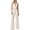 Pantaloni Twinset flare in misto lino