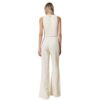 Pantaloni Twinset flare in misto lino