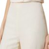 Pantaloni Twinset flare in misto lino