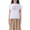 T-shirt Twinset con ricamo logo oval t