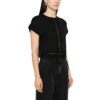 T-shirt Twinset cropped con inserti