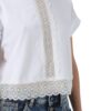 T-shirt Twinset cropped con inserti