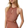 Abito Twinset lungo in maglia lurex plissè