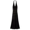 Abito Twinset Milano lungo in maglia effetto pizzo