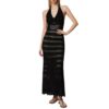 Abito Twinset Milano lungo in maglia effetto pizzo