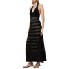 Abito Twinset Milano lungo in maglia effetto pizzo