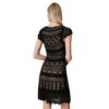 Abito Twinset Milano corto in maglia effetto pizzo