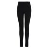 Leggings EA7 logo series a vita alta in cotone stretch