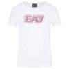 T-shirt EA7 girocollo logo series in cotone stretch