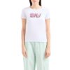 T-shirt EA7 girocollo logo series in cotone stretch