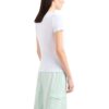 T-shirt EA7 girocollo logo series in cotone stretch