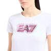 T-shirt EA7 girocollo logo series in cotone stretch