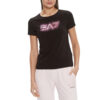 T-shirt EA7 girocollo logo series in cotone stretch