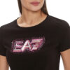 T-shirt EA7 girocollo logo series in cotone stretch
