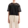 T-shirt Armani Exchange cropped in cotone