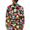 Giacca Moschino Jeans cropped in bull stretch symbol print