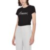 T-shirt Armani Exchange con logo con strass