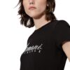 T-shirt Armani Exchange con logo con strass