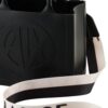 Borsa Armani Exchange milky small con logo in rilievo