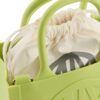 Borsa Armani Exchange milky small con logo in rilievo