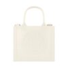 Borsa Armani Exchange milky small con logo in rilievo